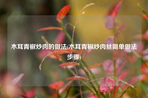 木耳青椒炒肉的做法(木耳青椒炒肉丝简单做法步骤)
